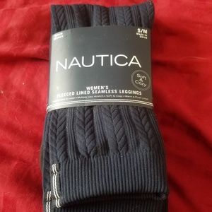 Nautica Fleece-lined Seamless Leggings 2 Pack